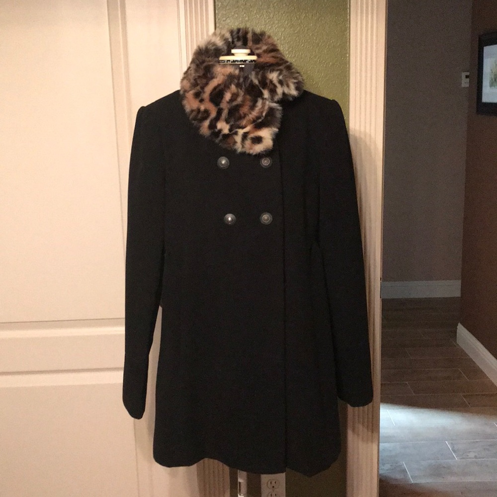 Black Jacket with Faux Fur